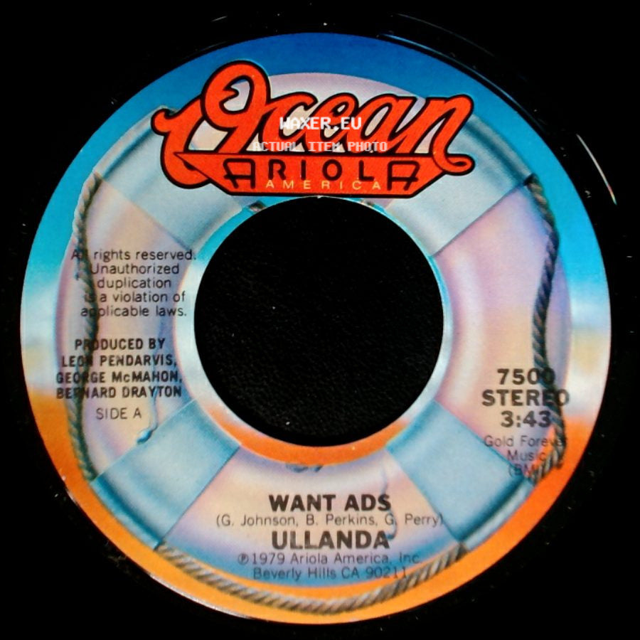 Ullanda - Want Ads / Around And Around side A