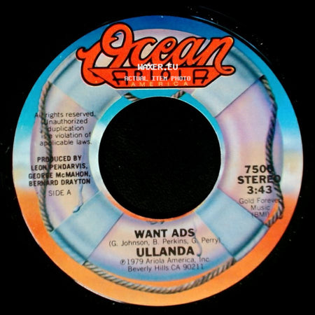 Ullanda - Want Ads / Around And Around side A