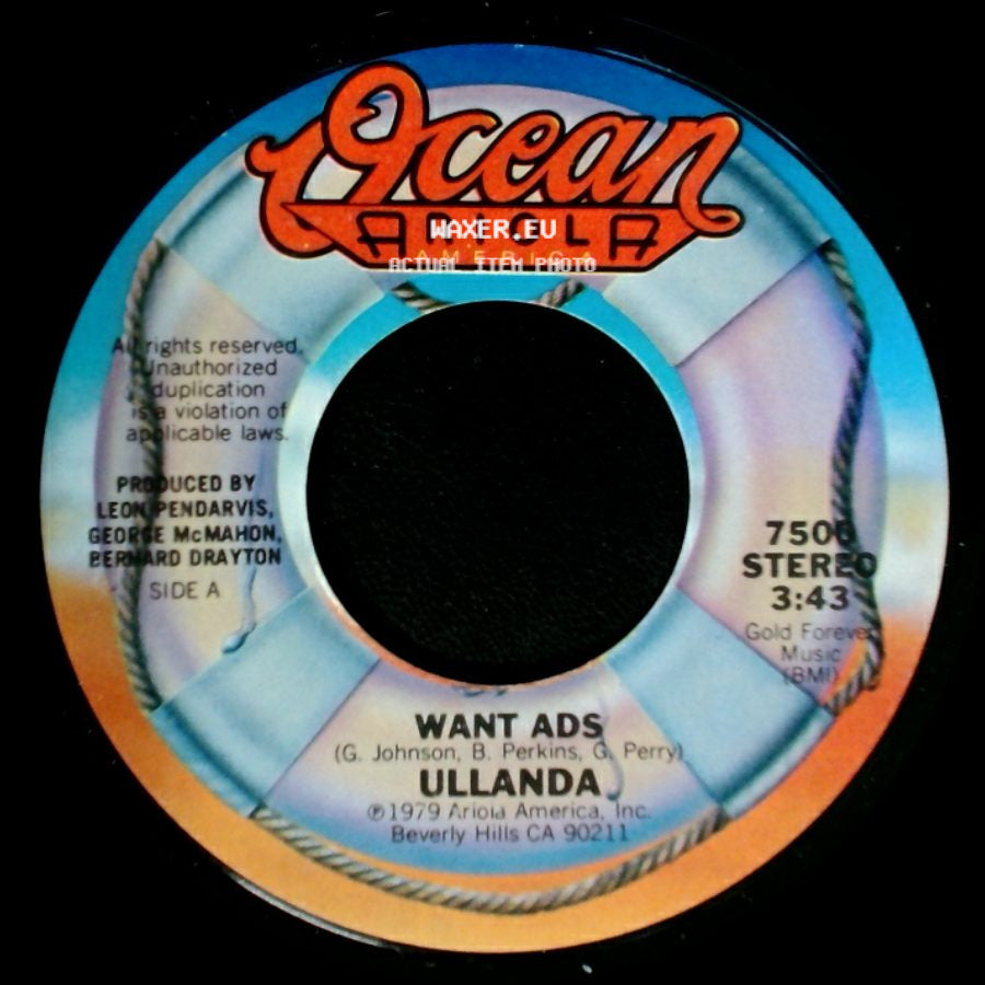 Ullanda - Want Ads / Around And Around side A