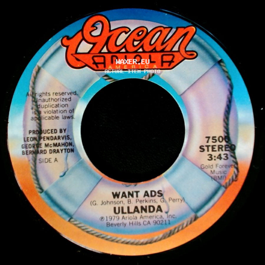Ullanda - Want Ads / Around And Around side A