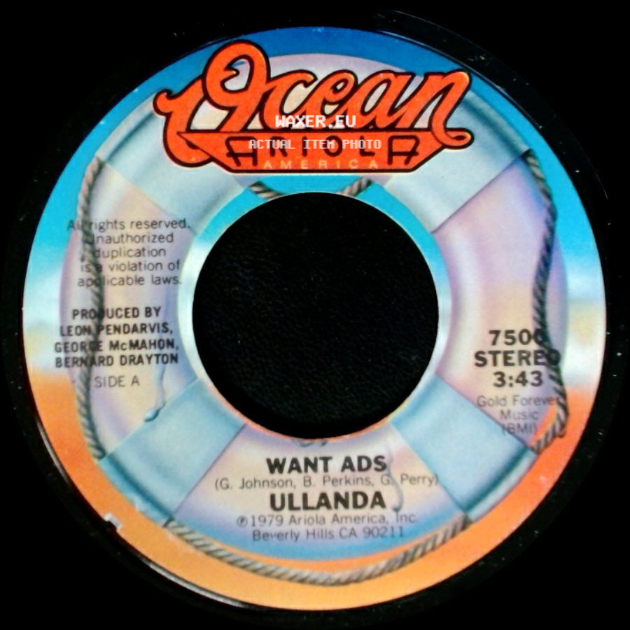 Ullanda - Want Ads / Around And Around side A