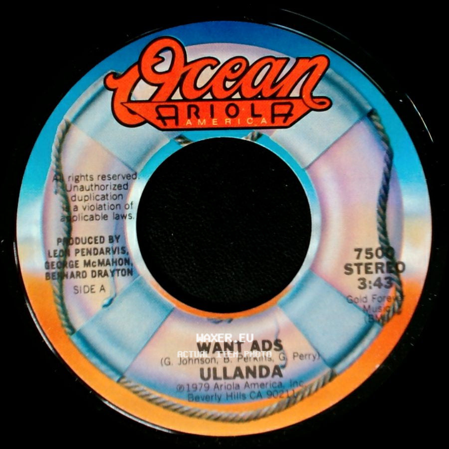 Ullanda - Want Ads / Around And Around side A