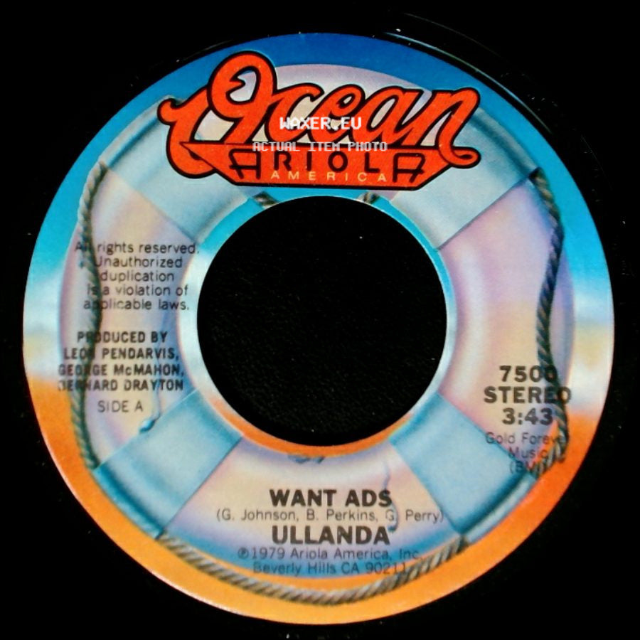 Ullanda - Want Ads / Around And Around side A