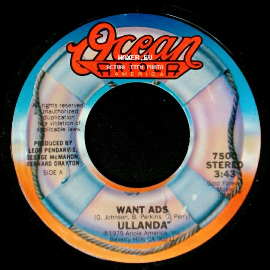 Ullanda - Want Ads / Around And Around side A