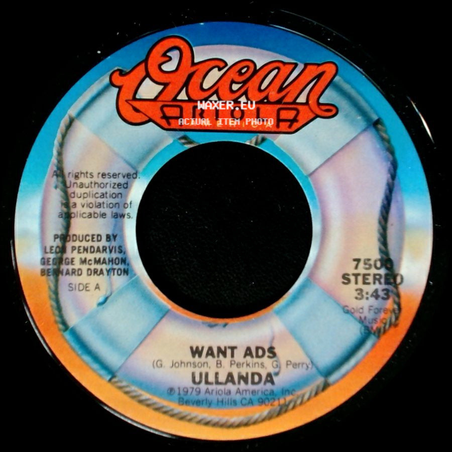Ullanda - Want Ads / Around And Around side A