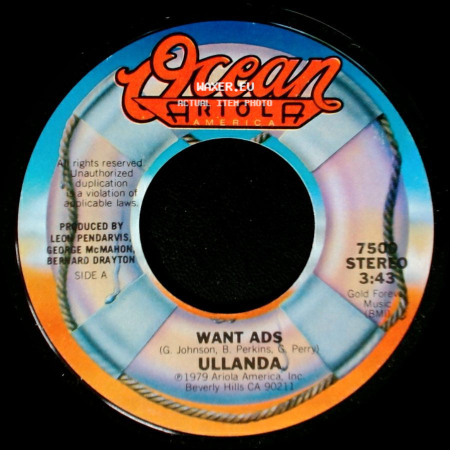 Ullanda - Want Ads / Around And Around side A