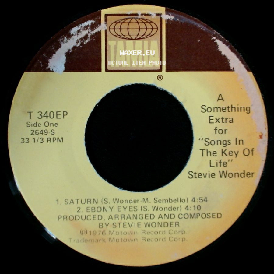 Stevie Wonder - Something Extra For "Songs In The Key Of Life" / Something's Extra For 'songs In The Key Of Life' side A