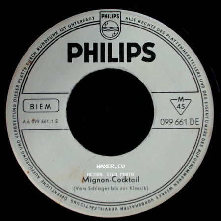 Unknown Artist - Mignon-Cocktail (Vom Schlager Bis Zur Klassik) / Mignon-Cocktail side A