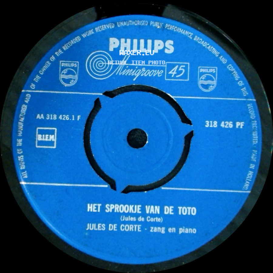 Jules De Corte - Het Sprookje Van De Toto / Business-Men side A