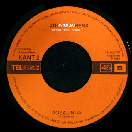 Johan & Henk - Geloof, Hoop En Liefde / Rosalinda side B