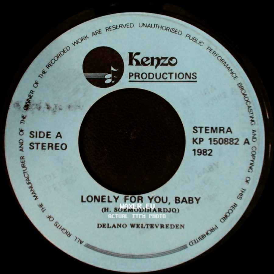 Delano Weltevreden - Lonely For You, Baby / If I Were A Bird side A