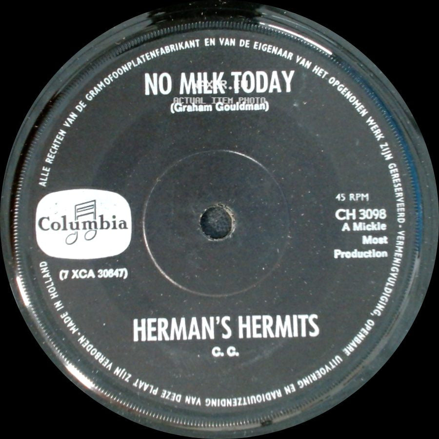 Herman's Hermits - No Milk Today / Dandy side A
