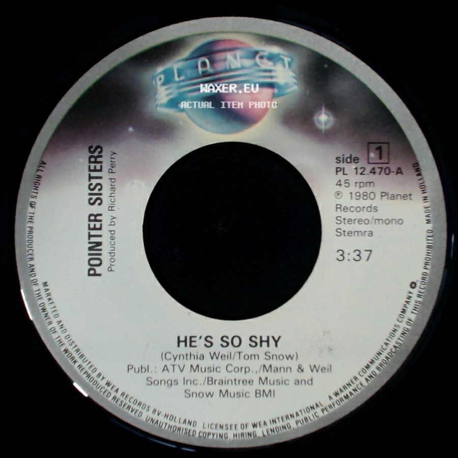 Pointer Sisters - He's So Shy / Movin' On side A