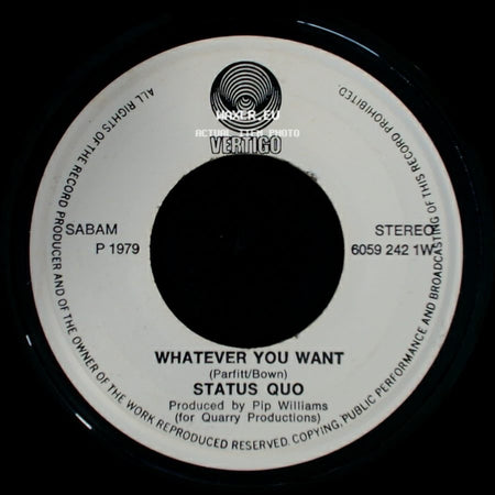 Status Quo - Whatever You Want / Hard Ride side A