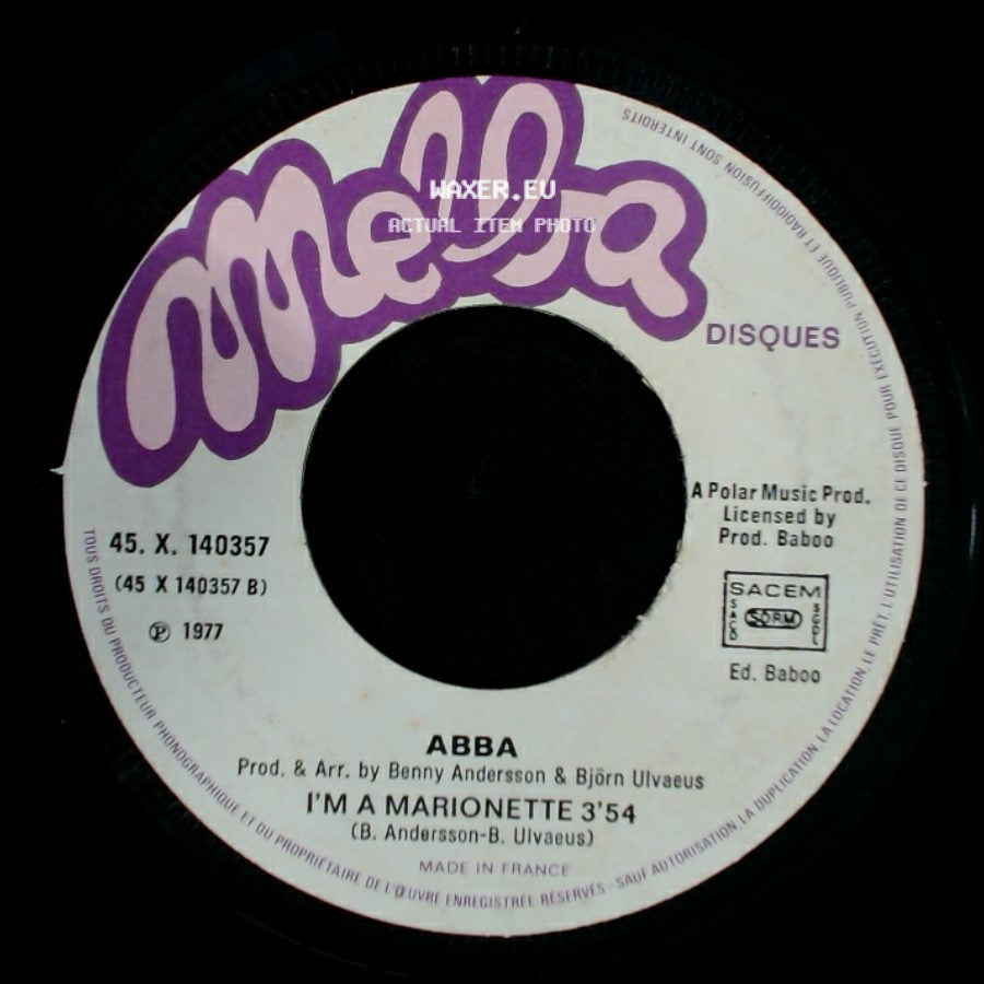 Abba - I'm A Marionette / Take A Chance On Me side A