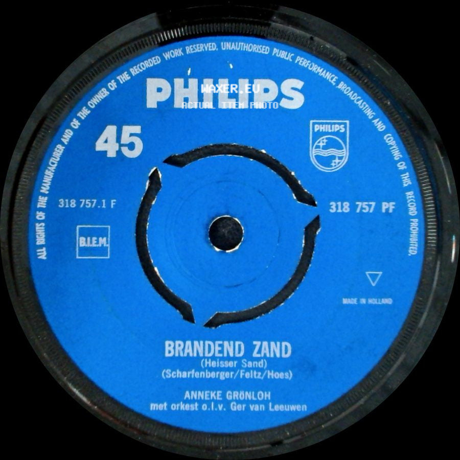 Anneke Grönloh - Trommel Van Bahia / Brandend Zand (Heisser Sand) side B