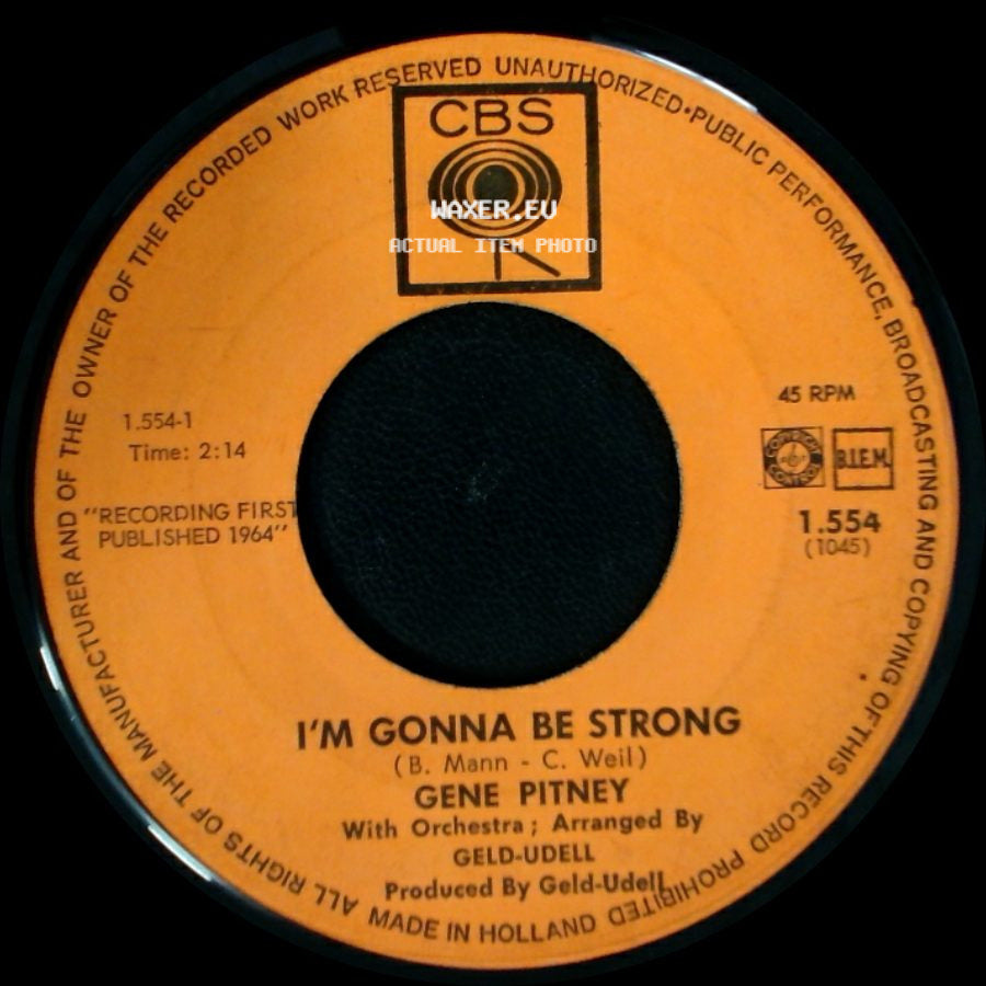Gene Pitney - Aladdin's Lamp / I'm Gonna Be Strong side B