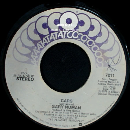 Gary Numan - Metal / Cars side B