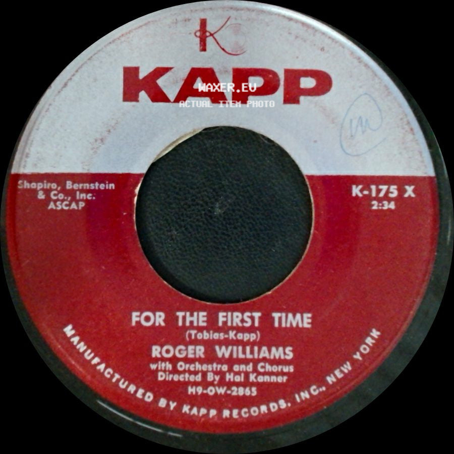 Roger Williams - For The First Time / Almost Paradise side A