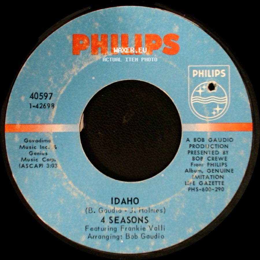4 Seasons Featuring Frankie Valli / 4 Seasons - Something's On Her Mind / Idaho side B