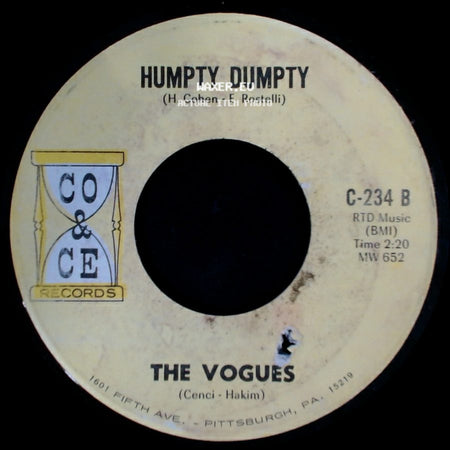 The Vogues - Magic Town / Humpty Dumpty side B