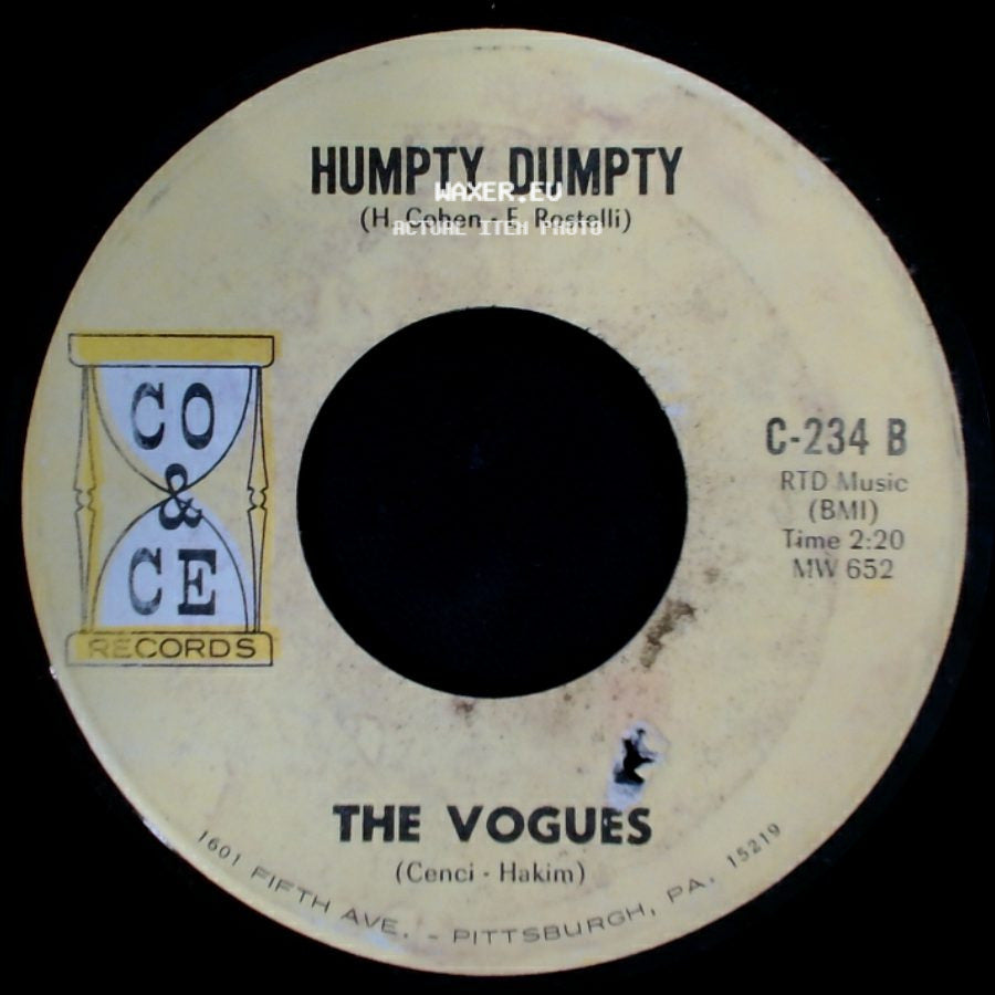 The Vogues - Magic Town / Humpty Dumpty side B