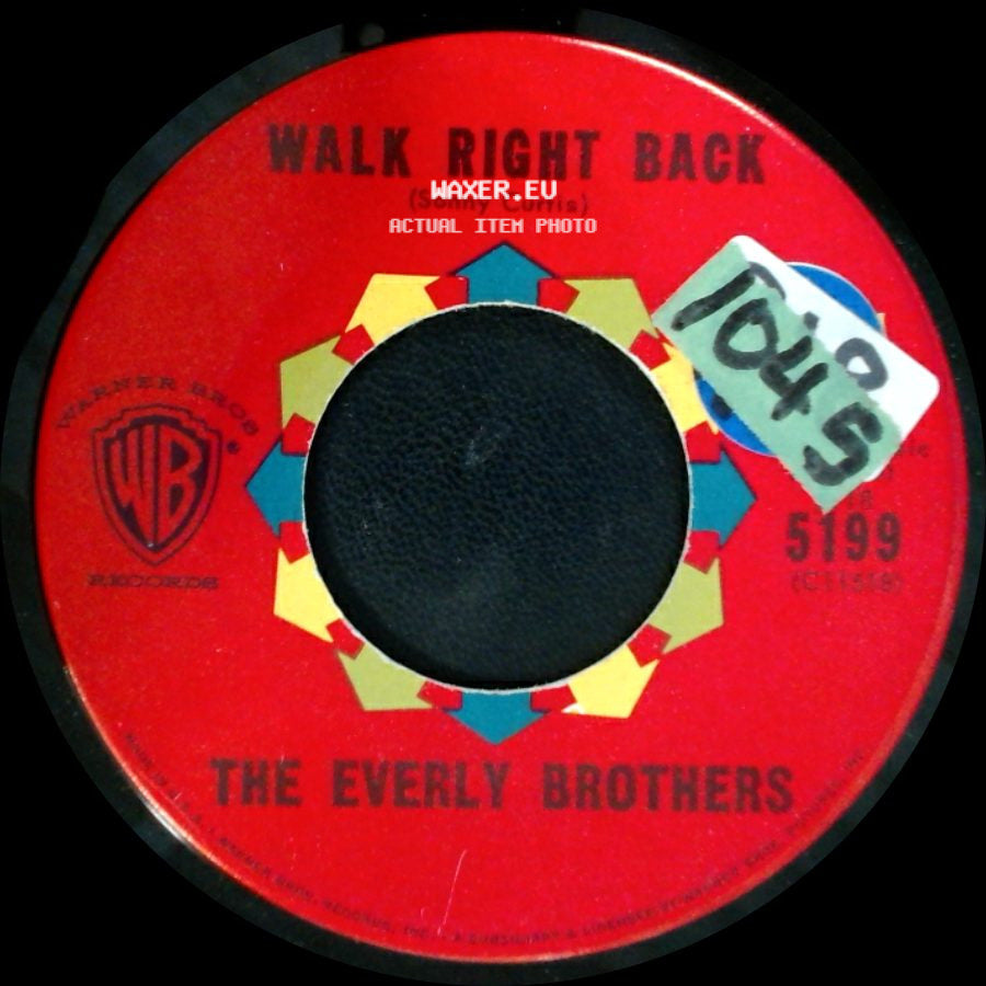 The Everly Brothers - Ebony Eyes / Walk Right Back side B