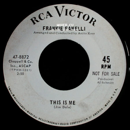 Frankie Fanelli - This Is Me / I'm Not The Marrying Kind side A