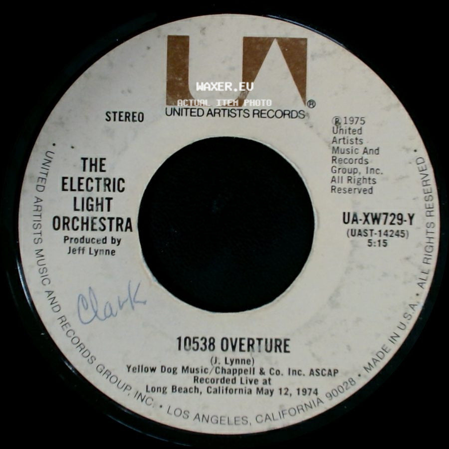 The Electric Light Orchestra - 10538 Overture / Evil Woman side A