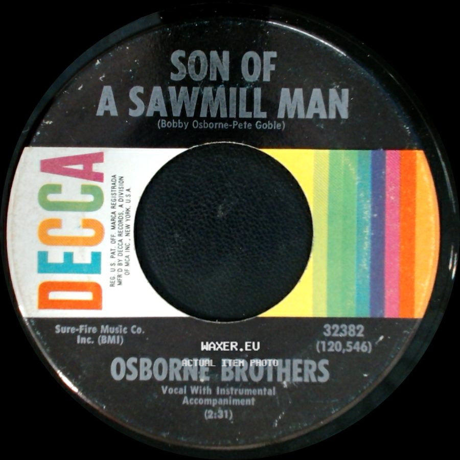 Osborne Brothers - That Was Yesterday / Son Of A Sawmill Man side B