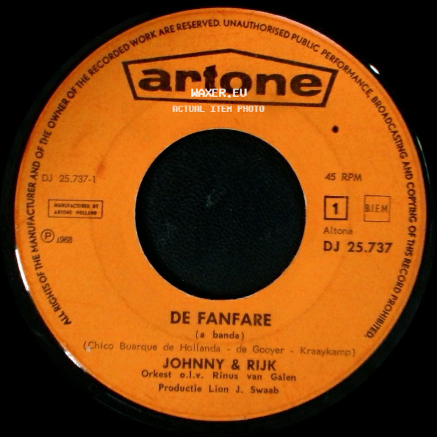 Johnny & Rijk - Ouwe Taaie, Jippie - Jippie - Jéé ! / De Fanfare (A Banda) side B