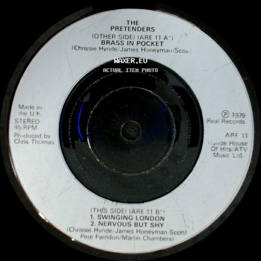 The Pretenders - Unknown Title A / Swinging London / Nervous But Shy side B