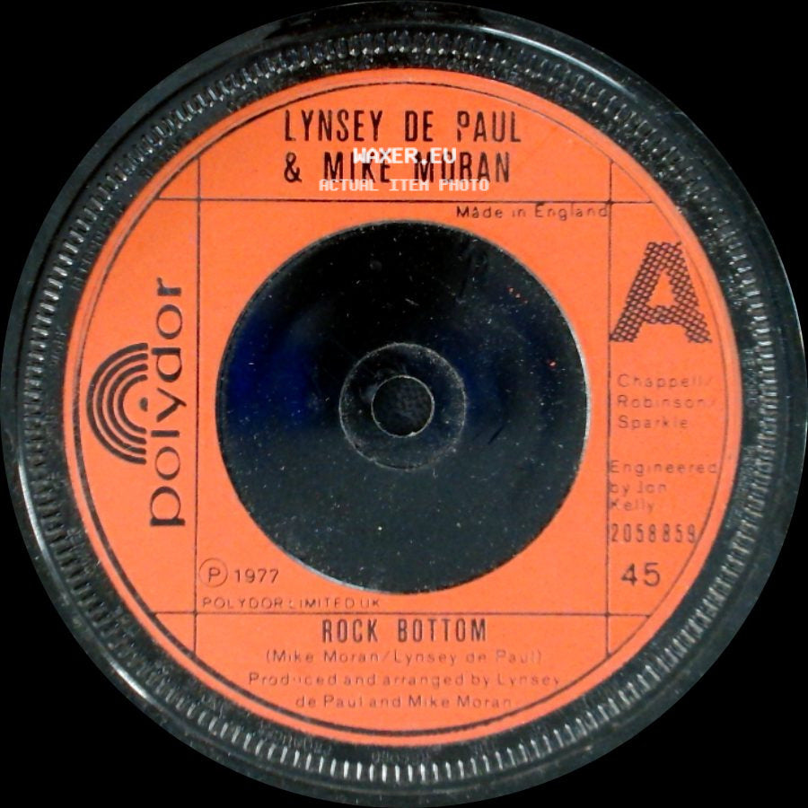 Lynsey De Paul & Mike Moran - Rock Bottom / You Shouldn't Say That side A