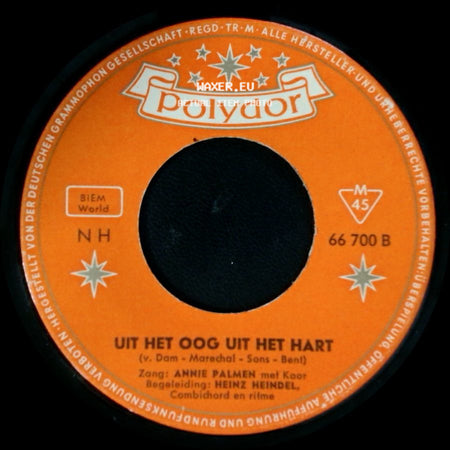 Annie Palmen - Wat Fijn Kapitein / Uit Het Oog Uit Het Hart side B
