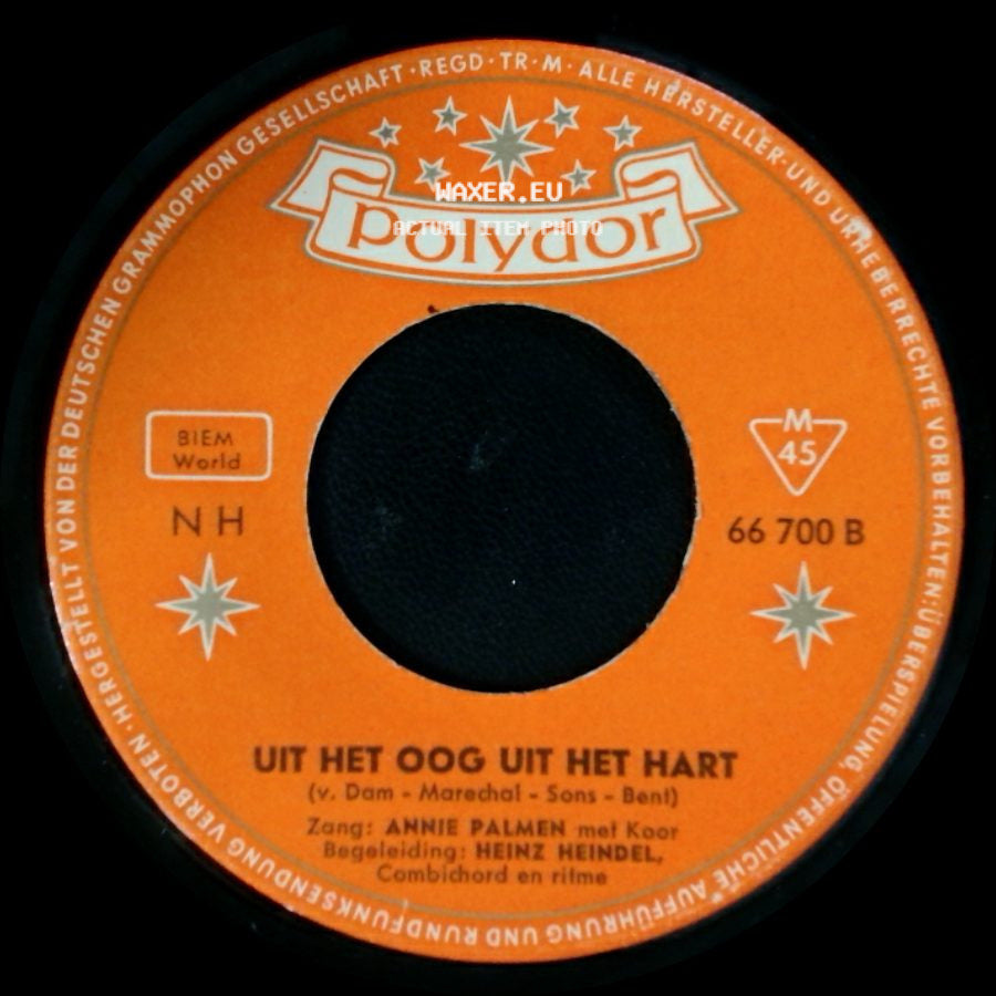 Annie Palmen - Wat Fijn Kapitein / Uit Het Oog Uit Het Hart side B