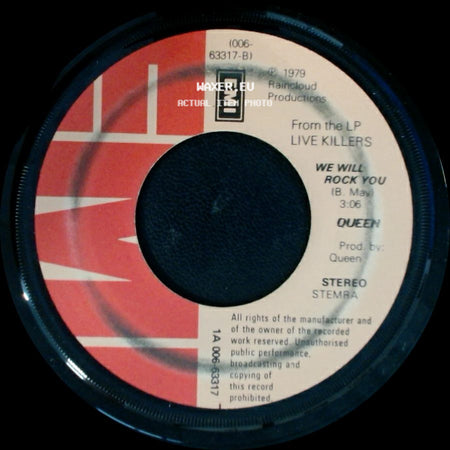 Queen - We Will Rock You / Crazy Little Thing Called Love side A