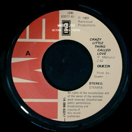 Queen - We Will Rock You / Crazy Little Thing Called Love side B