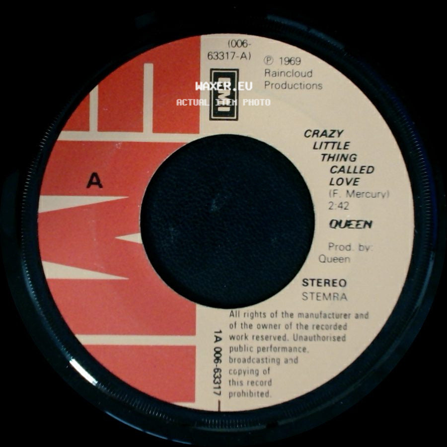 Queen - We Will Rock You / Crazy Little Thing Called Love side B