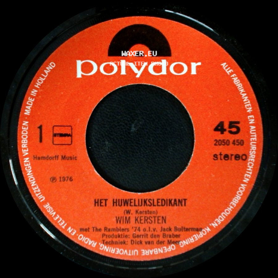 Wim Kersten - Het Huwelijksledikant / Wat Moeder Doet Is Goed side A