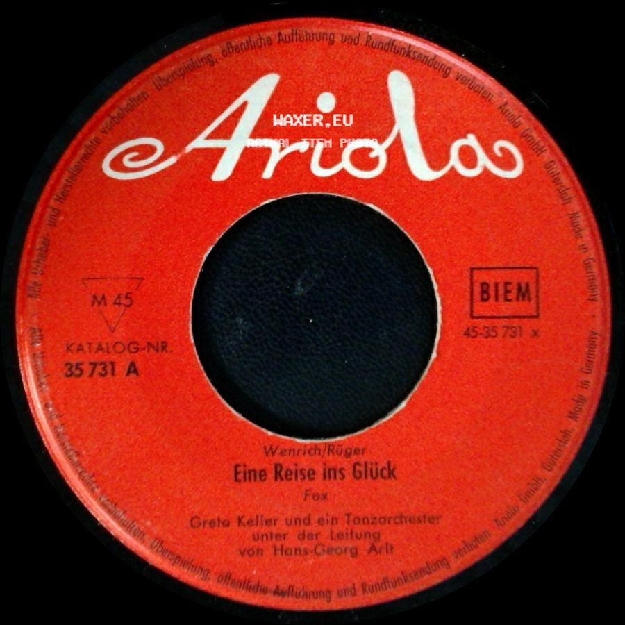 Greta Keller Und Die Colombinos / Greta Keller Und Ein Tanzorchester Unter Der Leitung Von Hans-Georg Arlt - Es Klingt Ein Lied / Eine Reise Ins Glück side B