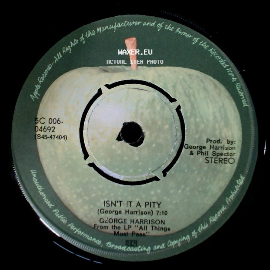 George Harrison - Isn't It A Pity / My Sweet Lord side A