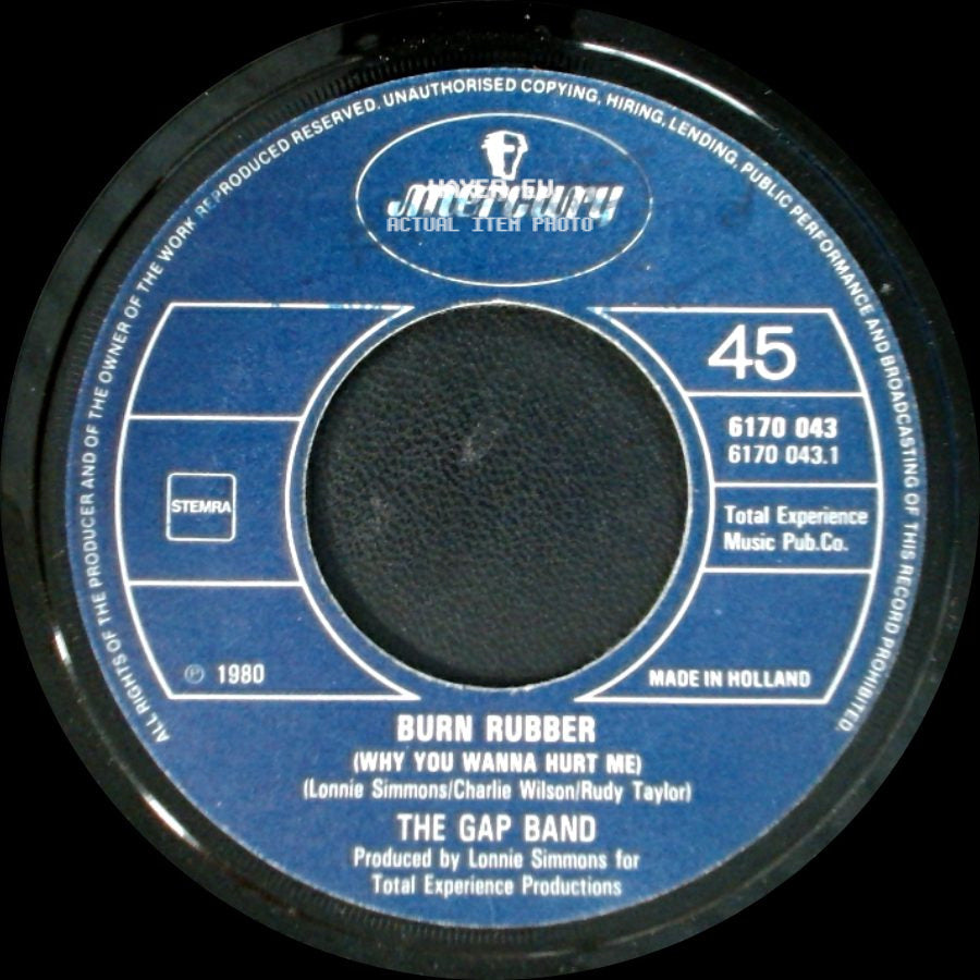 The Gap Band - Burn Rubber (Why You Wanna Hurt Me) / Baby Baba Boogie side A