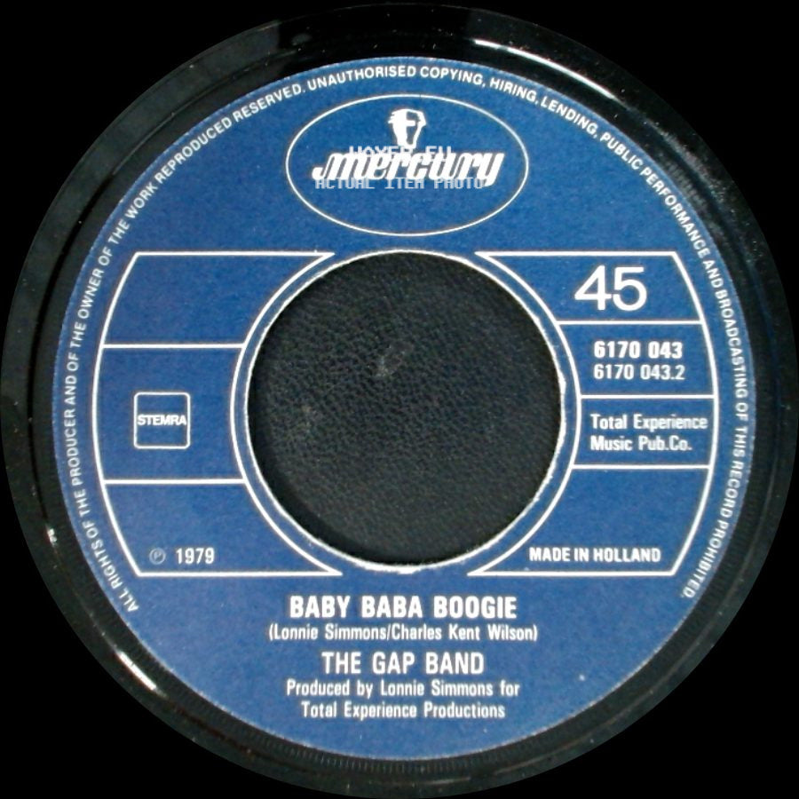The Gap Band - Burn Rubber (Why You Wanna Hurt Me) / Baby Baba Boogie side B