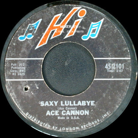 Ace Cannon - Saxy Lullabye / Funny (How Time Slips Away) side A