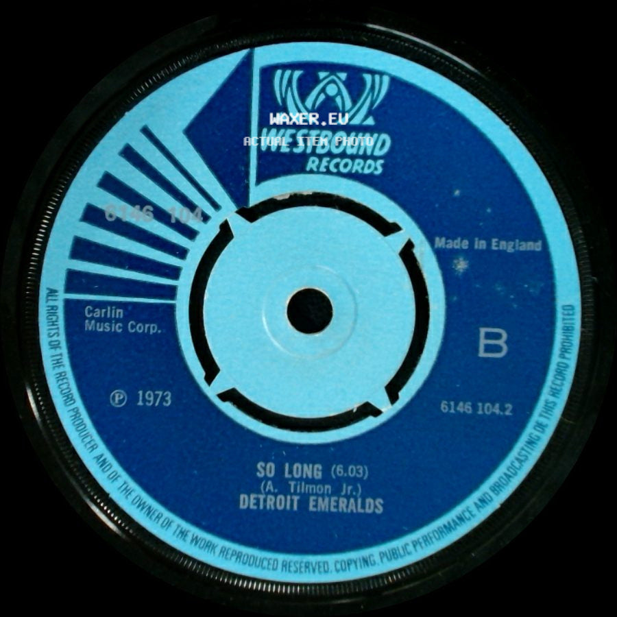 Detroit Emeralds - So Long / I Think Of You side A