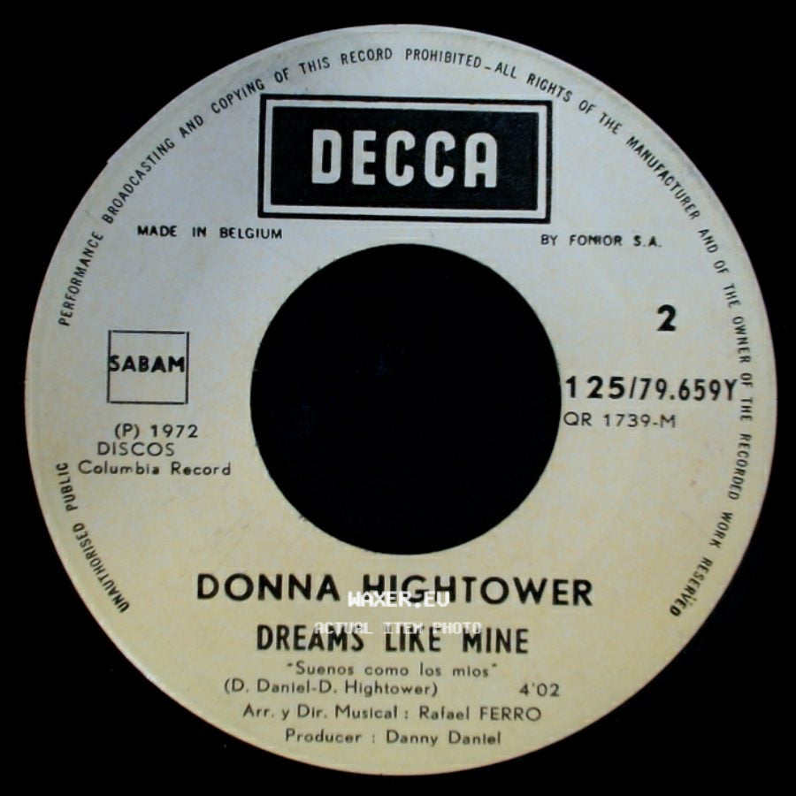 Donna Hightower - This World Today Is A Mess / Dreams Like Mine side B