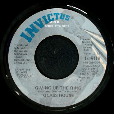 Glass House - Let It Flow / Giving Up The Ring side B