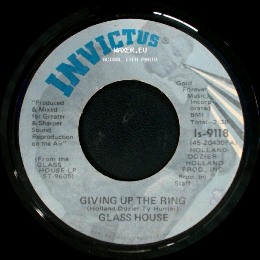 Glass House - Let It Flow / Giving Up The Ring side B