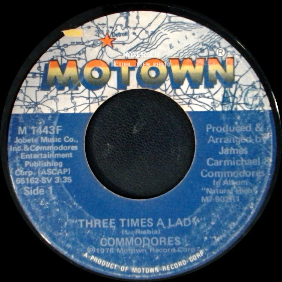 Commodores - Three Times A Lady / Look What You've Done To Me side A