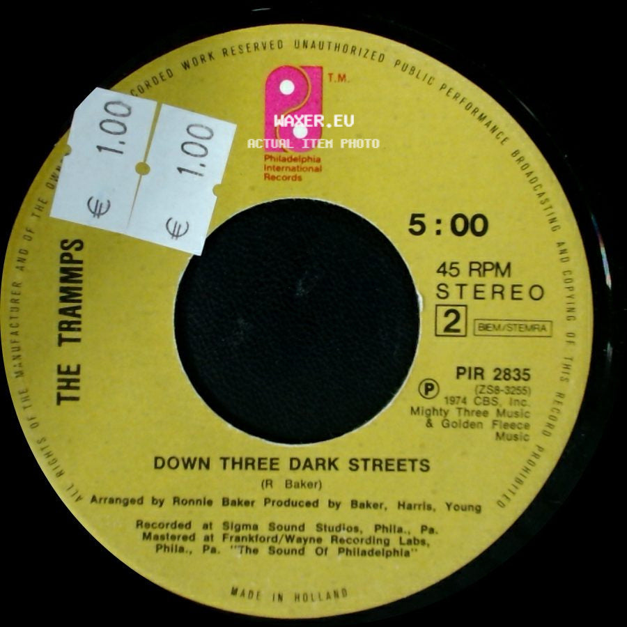 The Trammps - Down Three Dark Streets / Trusting Heart side A